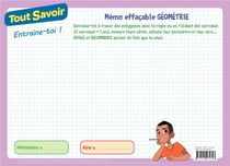 Tout savoir - mémo effacable géométrie