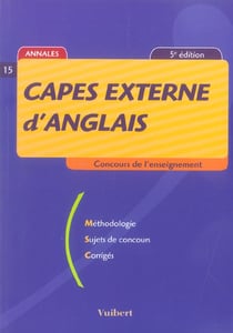 Capes externe d'anglais (5e edition)