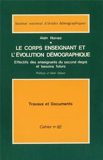 Le corps enseignant et l'évolution démographique : Effectif des enseignants du second degré et besoins futurs