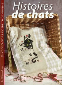 Histoire de chats - point de croix et broderie traditionnelle