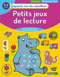 J'apprends avec des autocollants - petits jeux de lecture