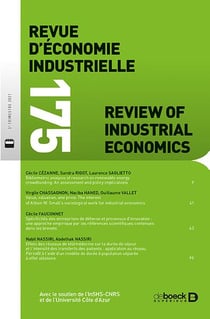 Revue d'économie industrielle n.175 : varia