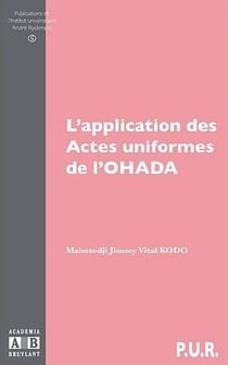 L'application des actes uniformes de l'Ohada