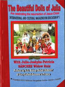 The beautiful dolls of julia are celebrating the resurrection of jesus-christ