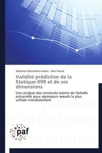 Validité prédictive de la statique-99R et de ses dimensions