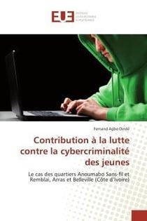 Contribution a la lutte contre la cybercriminalite des jeunes - le cas des quartiers anoumabo sans-f