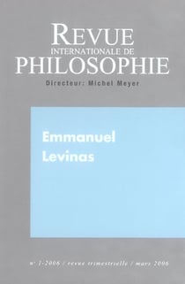 Revue internationale de philosophie n.235 - emmanuel levinas