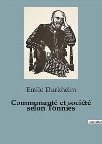 Communauté et société selon Tonnies