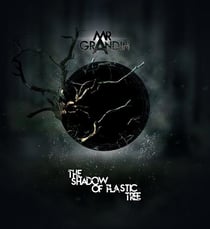 The shadow of plastic tree