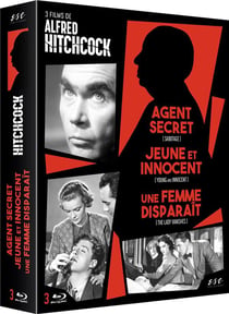 3 films de Alfred Hitchcock : Agent Secret + Jeune et innocent + Une femme disparaît