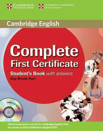 COMPLETE FIRST CERTIFICATE STUDENT BOOK WITH ANSWERS AND CD-ROM