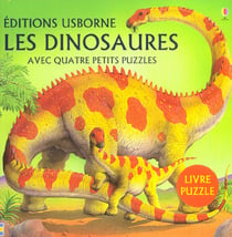 Les dinosaures avec quatre petits puzzles