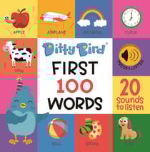 Ditty Bird : Livre musical sensoriel bébé des comptines sur 100 mots
