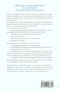 Epreuve de maths au crpe