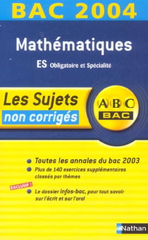 Bac 2003/2004 maths es n01 non corriges