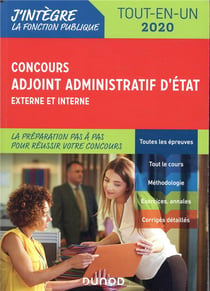 Concours adjoint administratif d'Etat - externe et interne - tout-en-un (édition 2020)