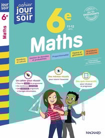 Cahier du jour / cahier du soir : Maths : 6e - Conçu et recommandé par les enseignants