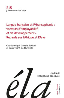 Langue française et F/francophonie : vecteurs d'employabilité et de développement ? Regards sur l'Afrique et l'Asie (édition 2024)