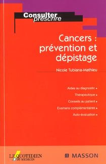 Cancers : prevention et depistage