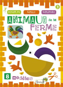 Découpe, colle, colorie - animaux de la ferme