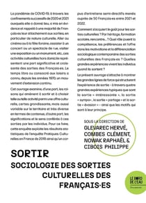 Sortir. Sociologie des sorties culturelles des Français.es DS