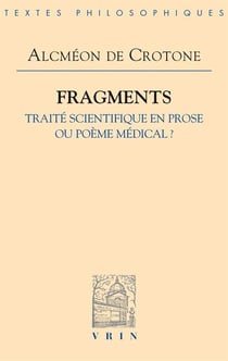 Fragments - traité scientifique en prose ou poème médical ?