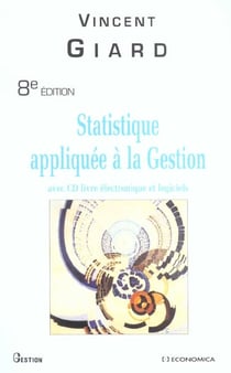 STATISTIQUE APPLIQUEE A LA GESTION, 8E ED.