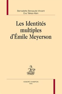 Les identités multiples d'emile meyerson