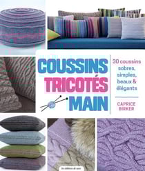 Coussins tricotés main - 30 coussins sobres, simples, beaux et élégants