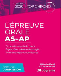 L'épreuve orale as-ap (édition 2020)