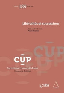 LIBERALITES ET SUCCESSIONS