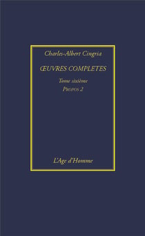 Oeuvres completes tome 6 : propos2