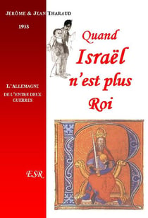 Quand israël n'est plus roi