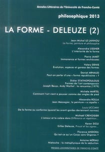 La forme - Deleuze (2) : Philosophique 2013