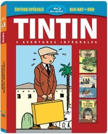 Tintin - 3 aventures - Vol. 2 : L'ïle noire + L'oreille cassée + Le Sceptre d'Ottokar