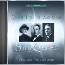 Verdi : quatuor a cordes, puccini : crisantemi, zandonaï : quatuor