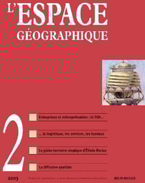 L'ESPACE GEOGRAPHIQUE Tome 2