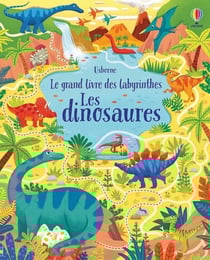 Les dinosaures : le grand livre des labyrinthes