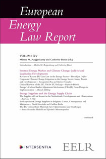 European Energy Law Report Volume XV
