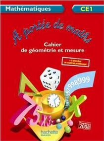 Cahier de géometrie et mesure à portée de math - CE1