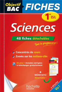 Objectif bac : sciences - 1ère es, l - fiches détachables