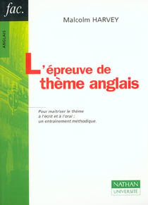 L'epreuve de theme anglais