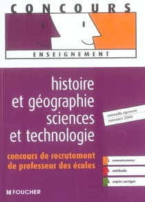Histoire et geographie sciences et technologie - crpe