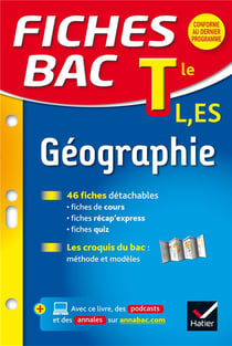 Fiches bac t.3 - géographie - terminale l, es