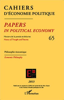 Cahiers d'économie politique n.65 : histoire de la pensée et théories