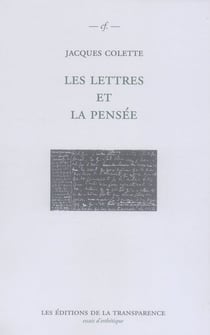 Les lettres et la pensée