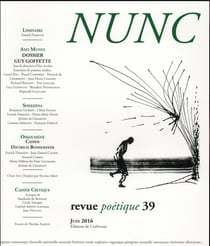 Revue nunc n.39 - dossier guy goffette