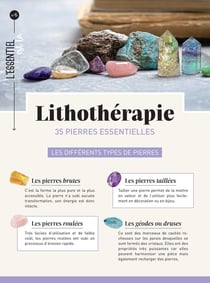 Les 50 pierres essentielles en lithothérapie