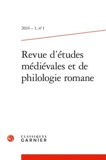 Revue d?études médiévales et de philologie romane n.1 : Varia