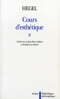 Cours d'esthetique Tome 2